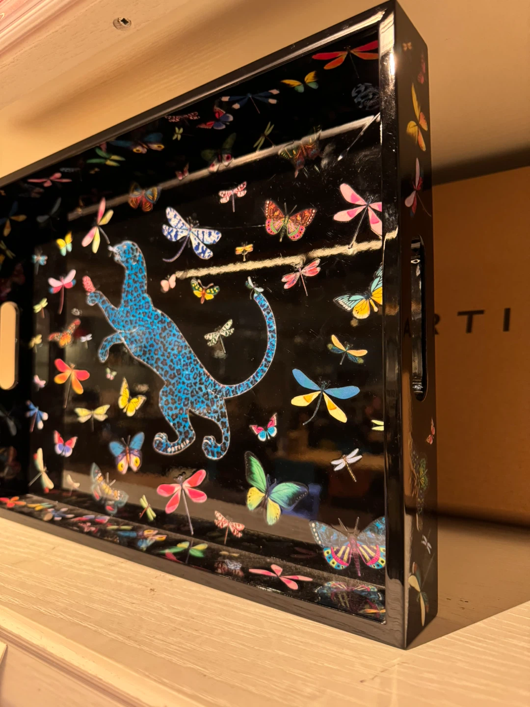 New Ortigia Sicily Large Lacquer Tray - Dragonflies - photo 2