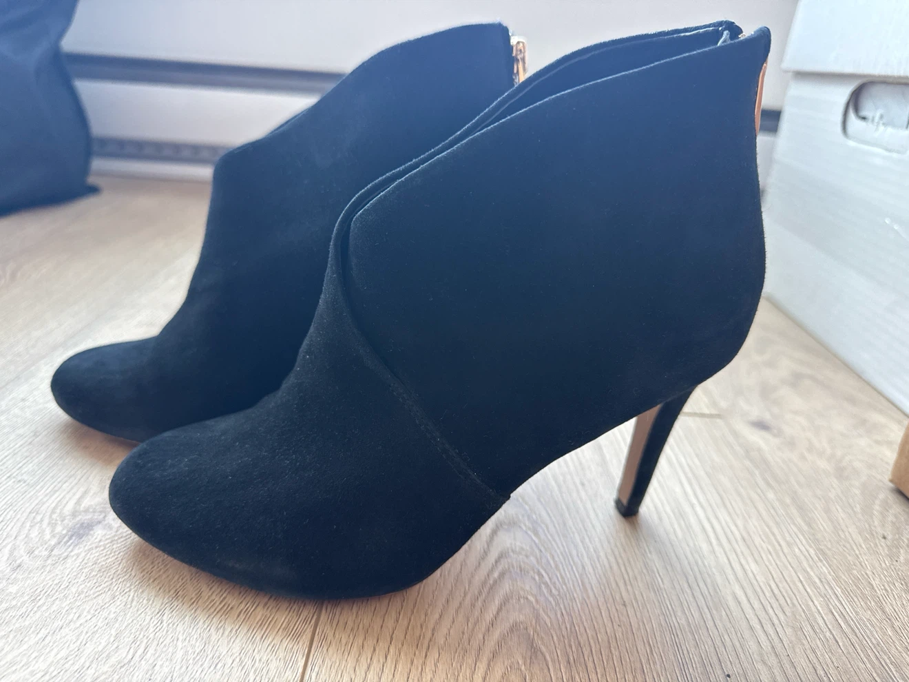 Black Suede Ankle Boots