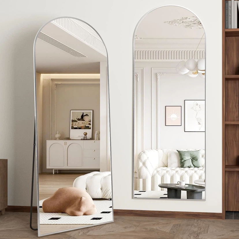 Full Length Mirror Arch Floor Mirror with Stand Arched - photo 4