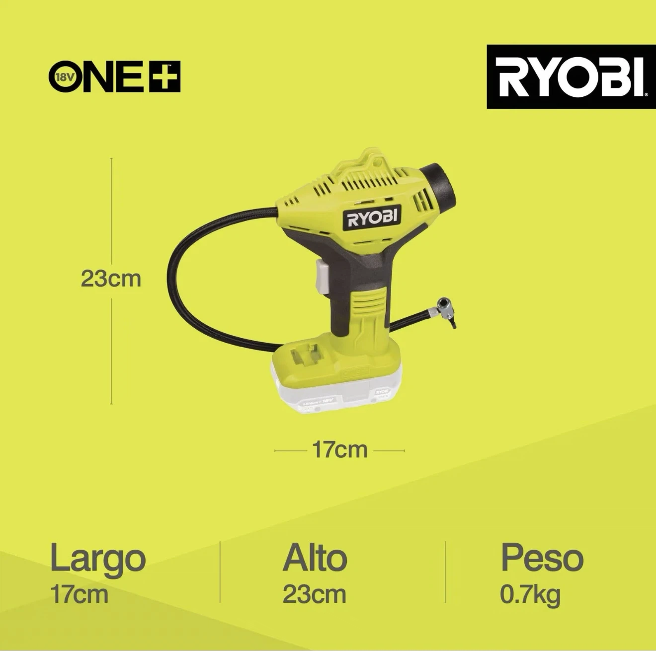 Ryobi ONE+ 18V Cordless Inflator - photo 2