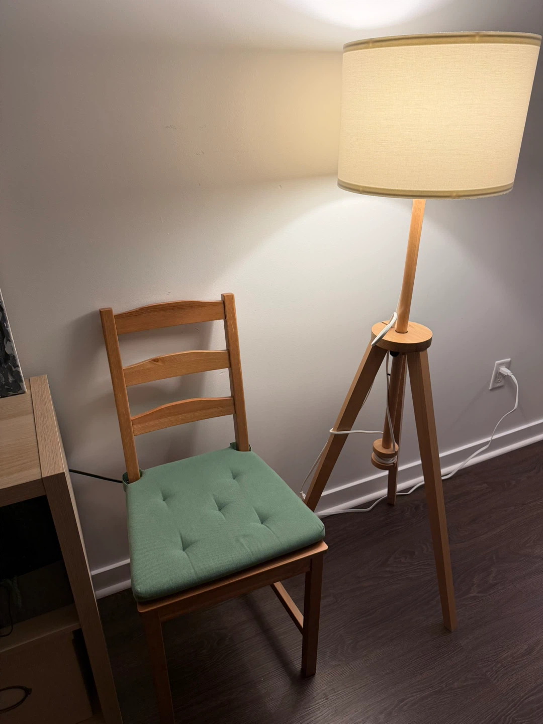 IKEA LAUTERS Floor Lamp, Ash and White - photo 2