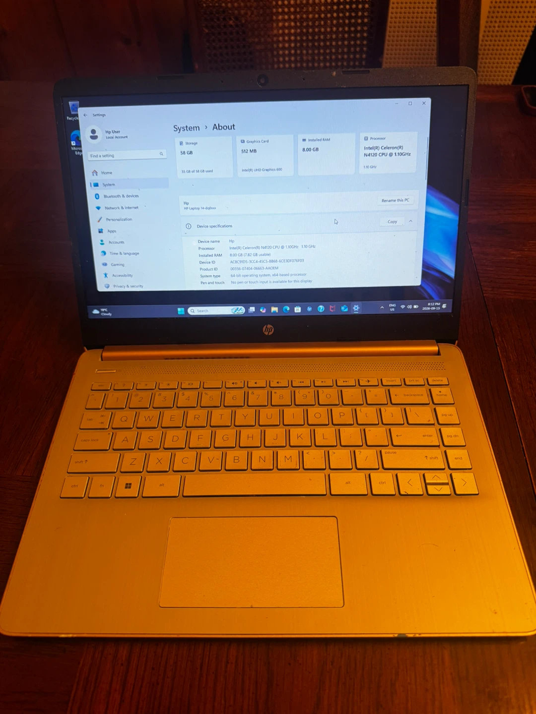 HP Laptop 14” Laptop