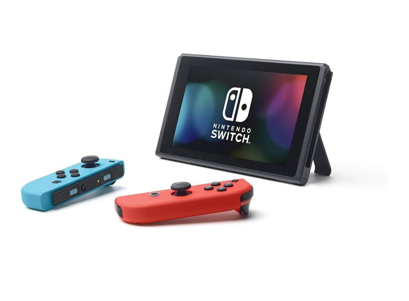 Nintendo Switch Console with Neon Blue and Red Joy-Con - photo 2