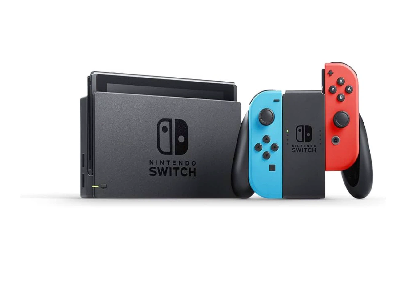 Nintendo Switch Console with Neon Blue and Red Joy-Con - photo 4