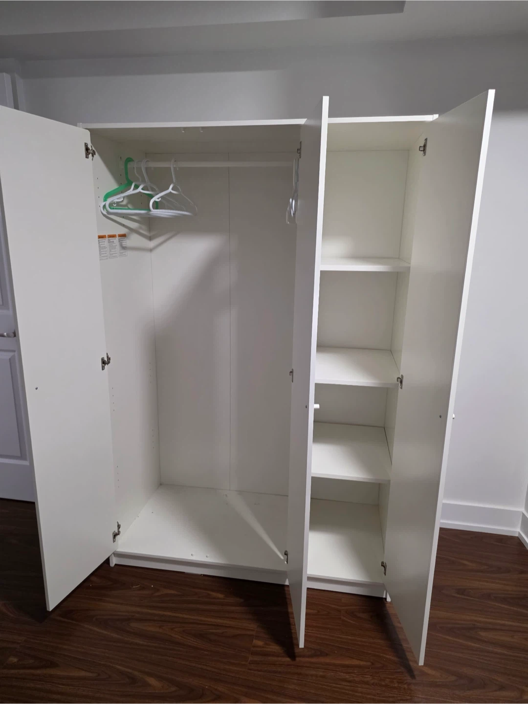IKEA White 3-Door Wardrobe