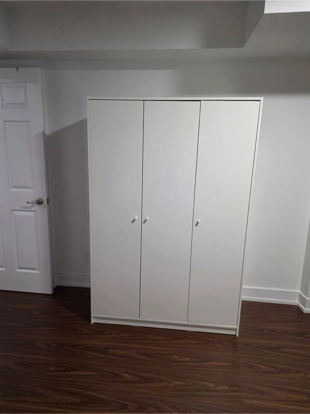 IKEA White 3-Door Wardrobe - photo 3