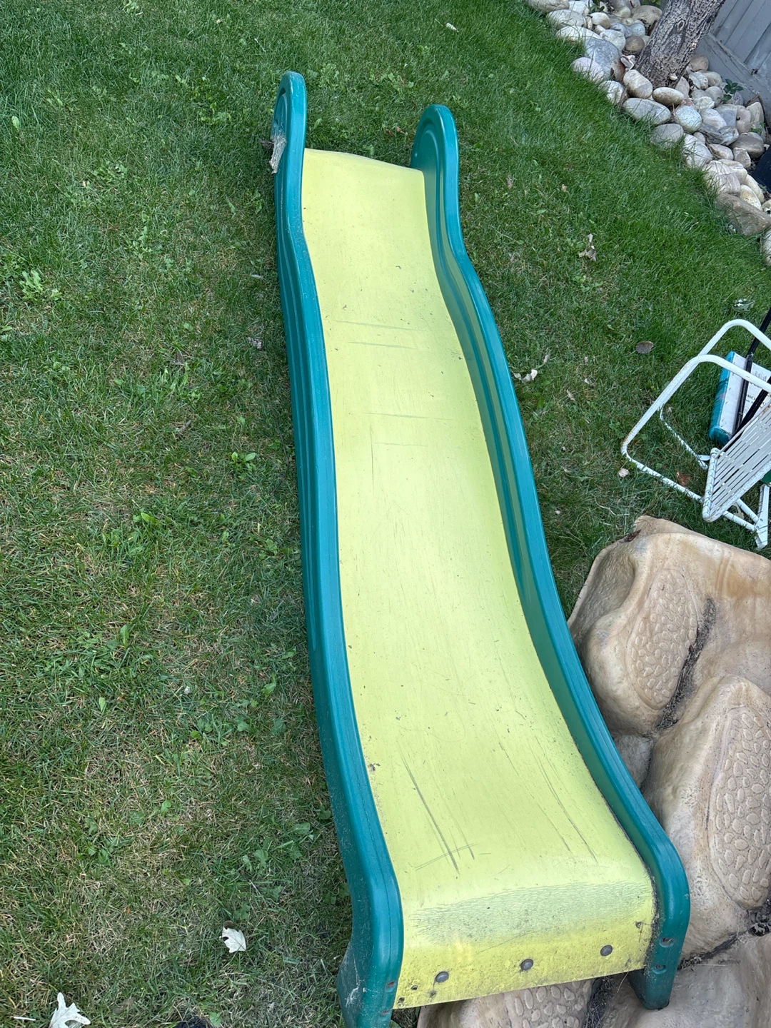 Kids outdoor plastic slide