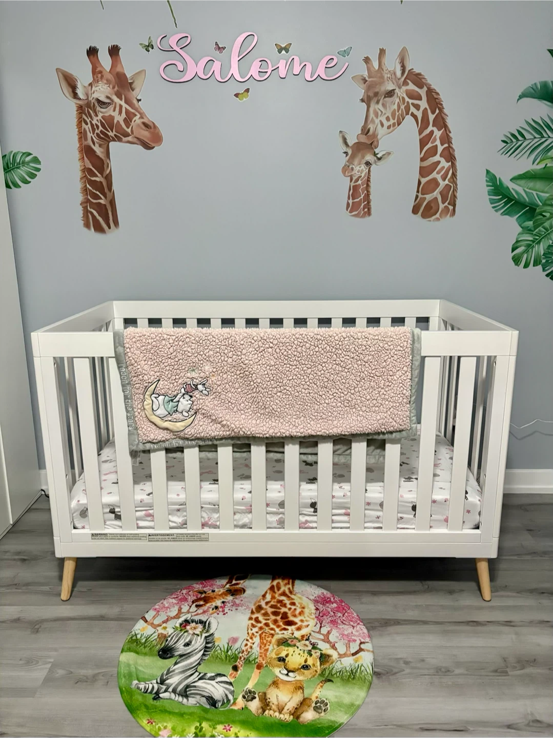 Wood Baby Crib including mattress