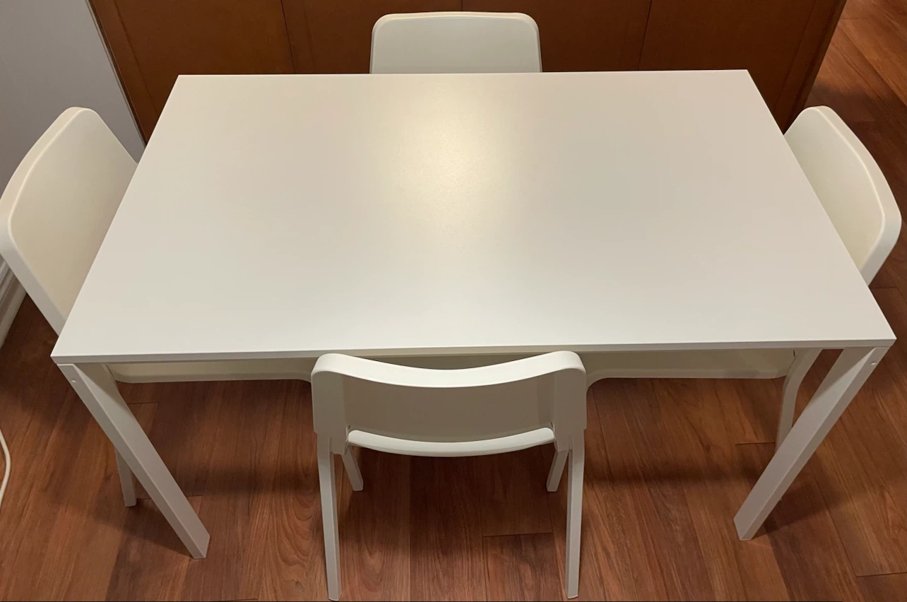 IKEA MELLTORP Dining Table with 4 TEODORES Chairs - photo 2