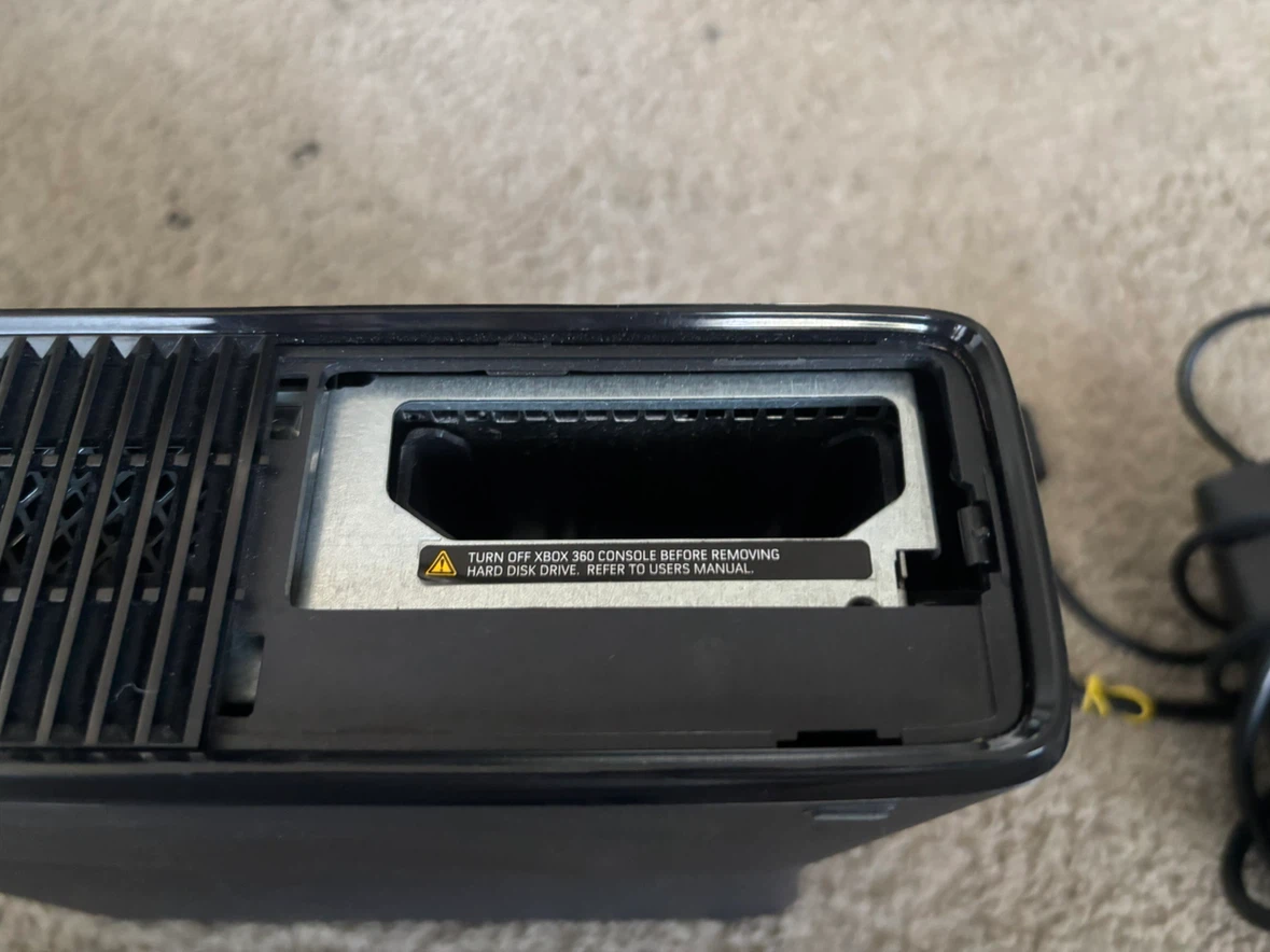 Xbox 360 Slim Console + Power Supply (Missing HDD Tray)⁠ - photo 2