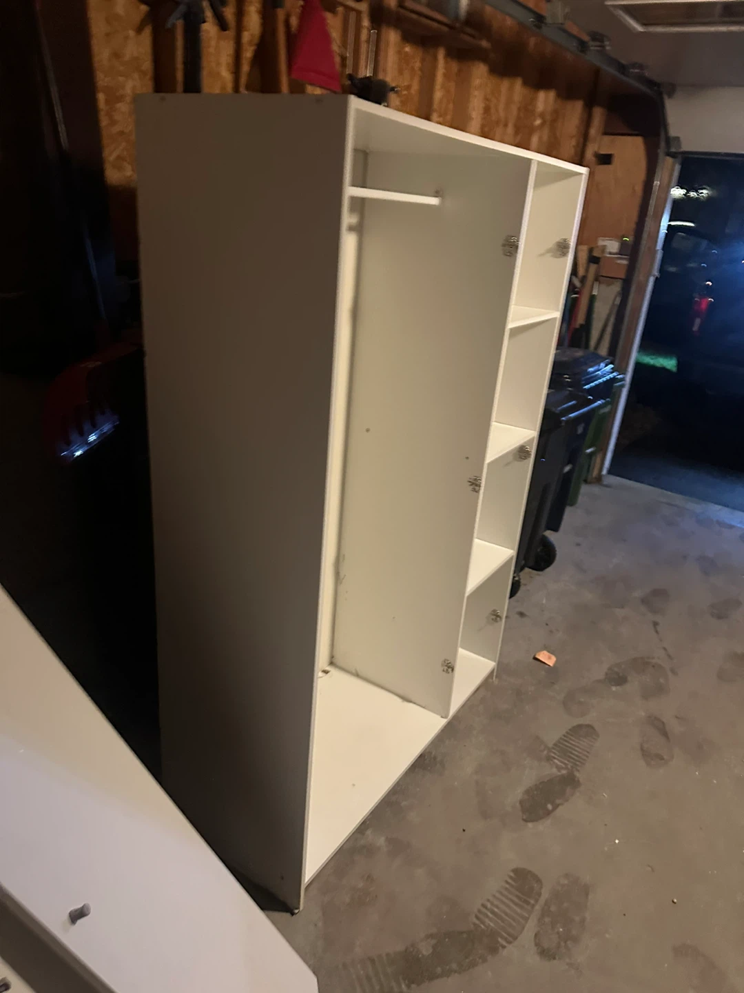 White Wardrobe with Shelving - photo 2