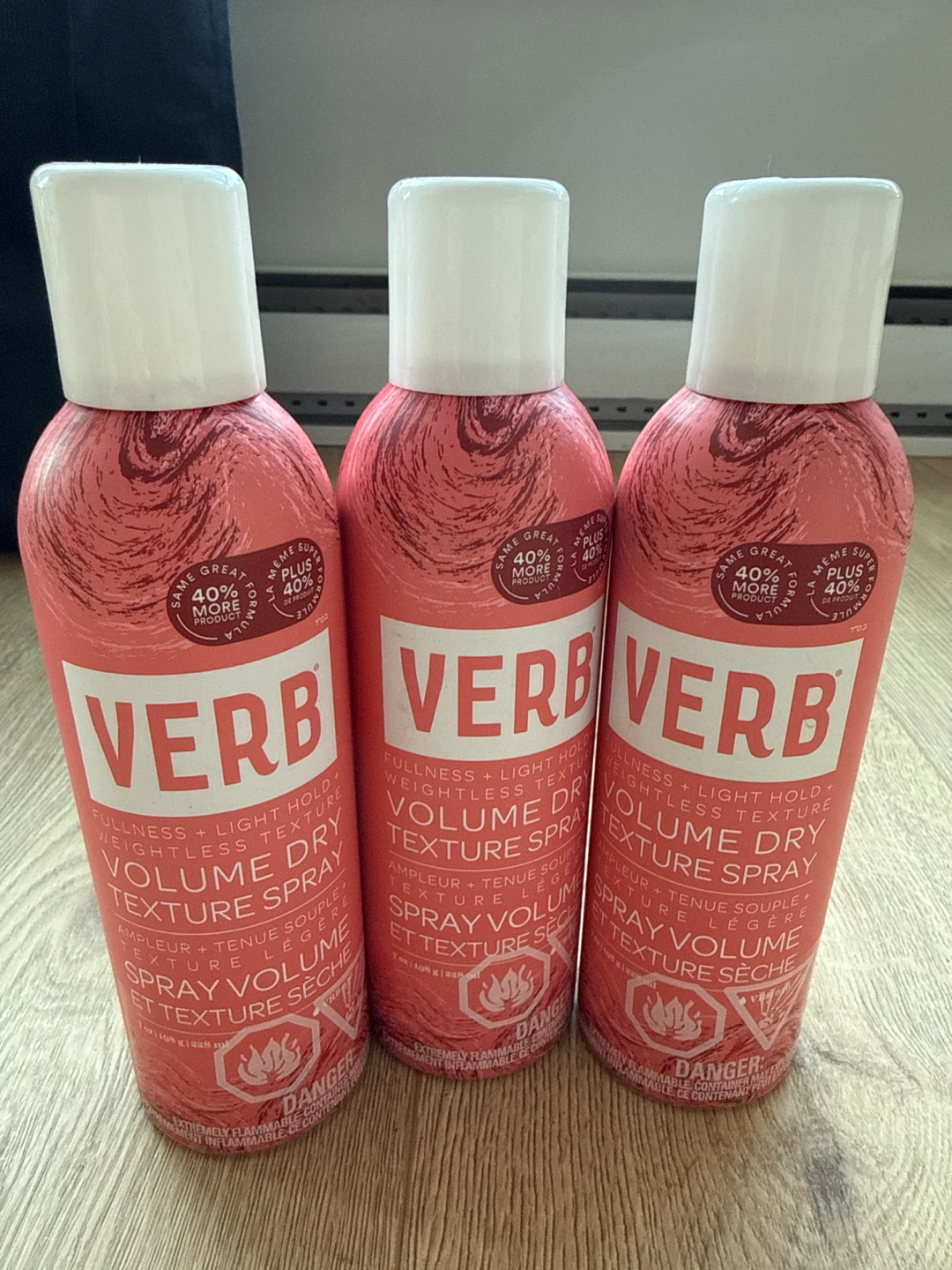 2.5 bottles of Verb Volume Dry Texture Sprays