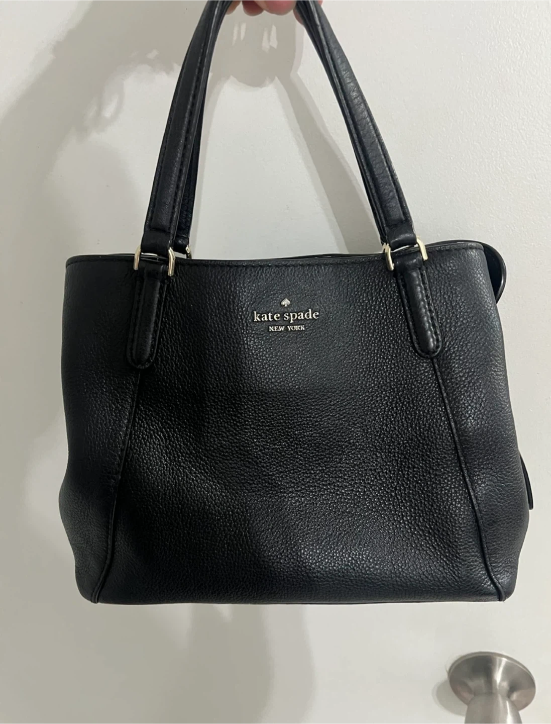 Kate Spade Black Pebble Leather Handbag