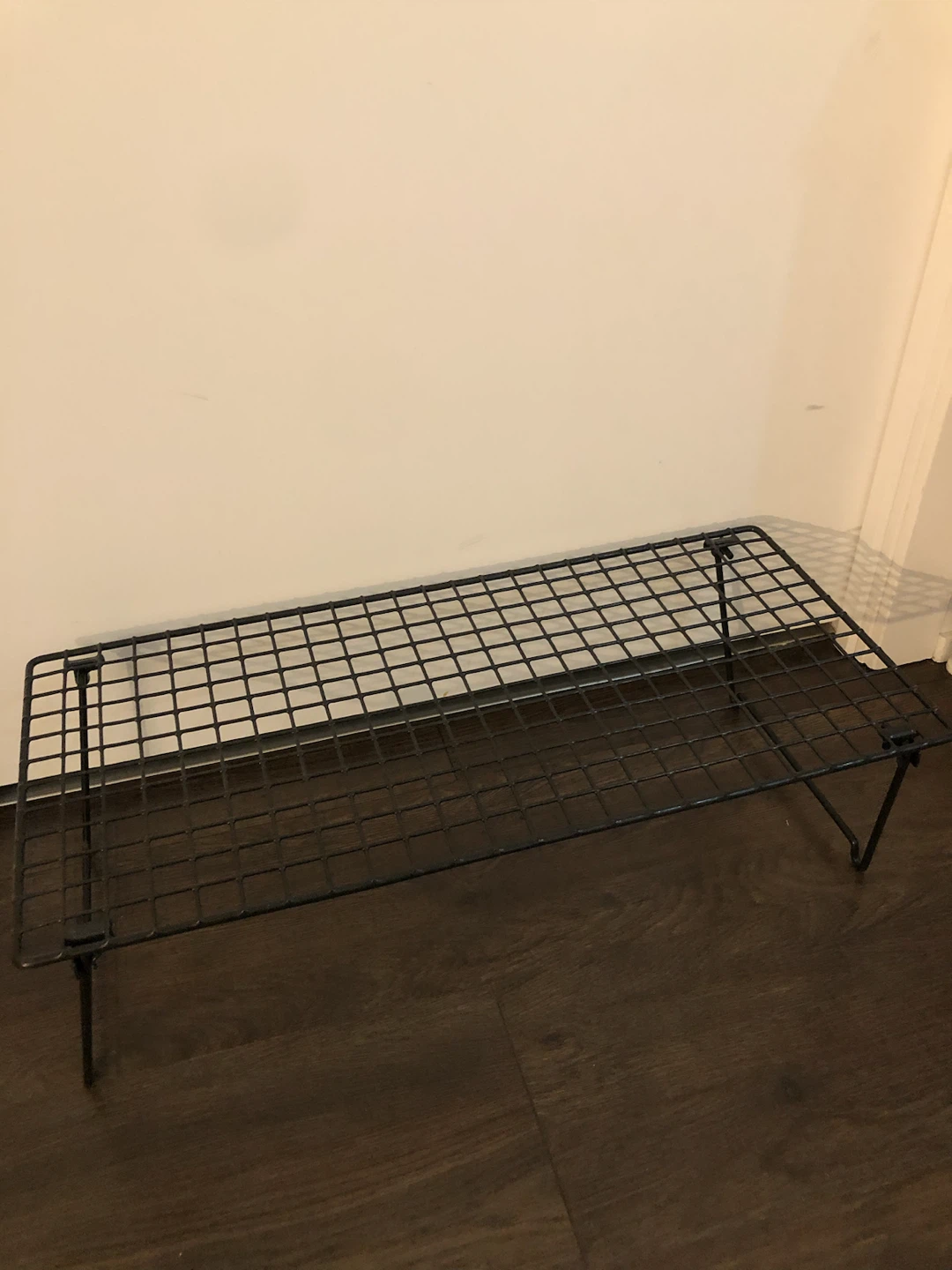 IKEA Black Metal Wire Folding Rack - photo 2