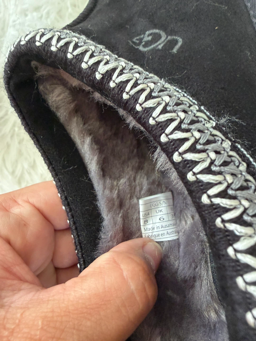 UGG Tasman Platform Slippers Black Size 8 - photo 5