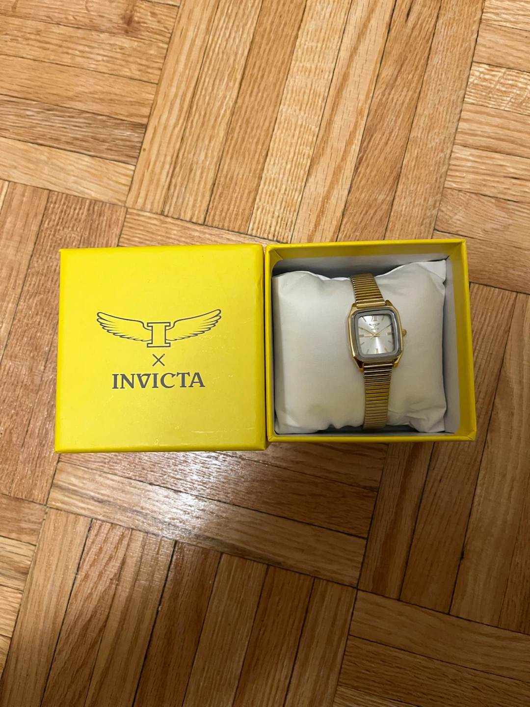 NEW Invicta Gold Women’s Rectangular Watch + Box - photo 4