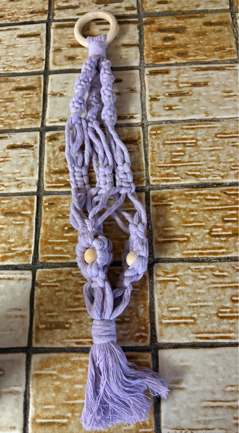 Lavender Macrame Plant Hanger