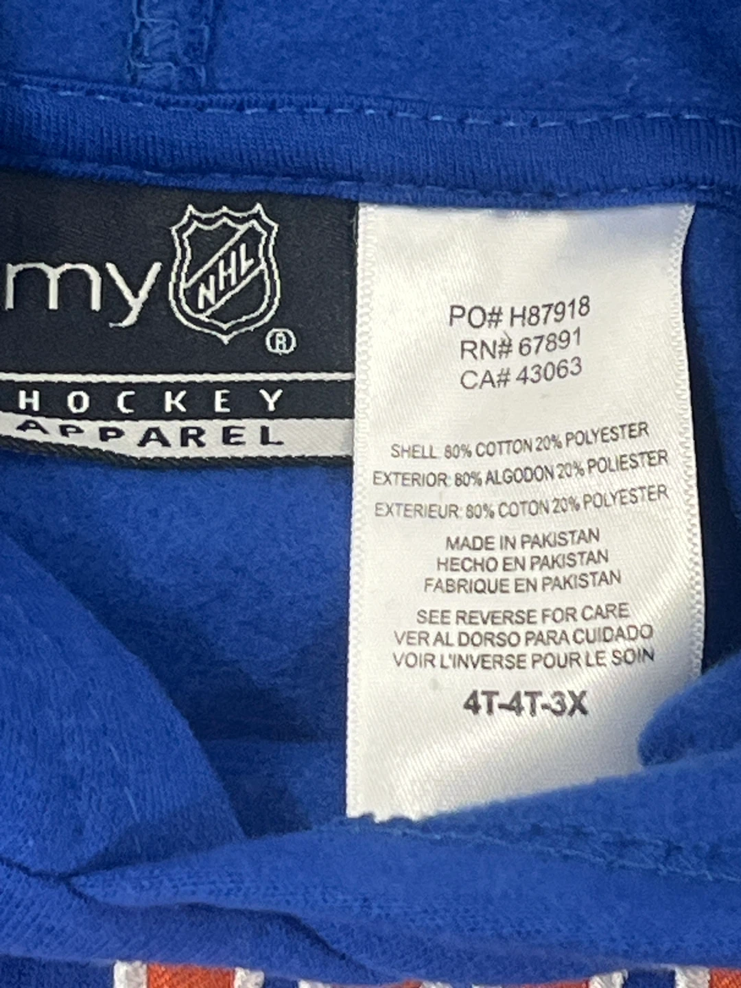 Oilers Toddler Hoodie 4T NWT + FREE Vintage Cards! - photo 4