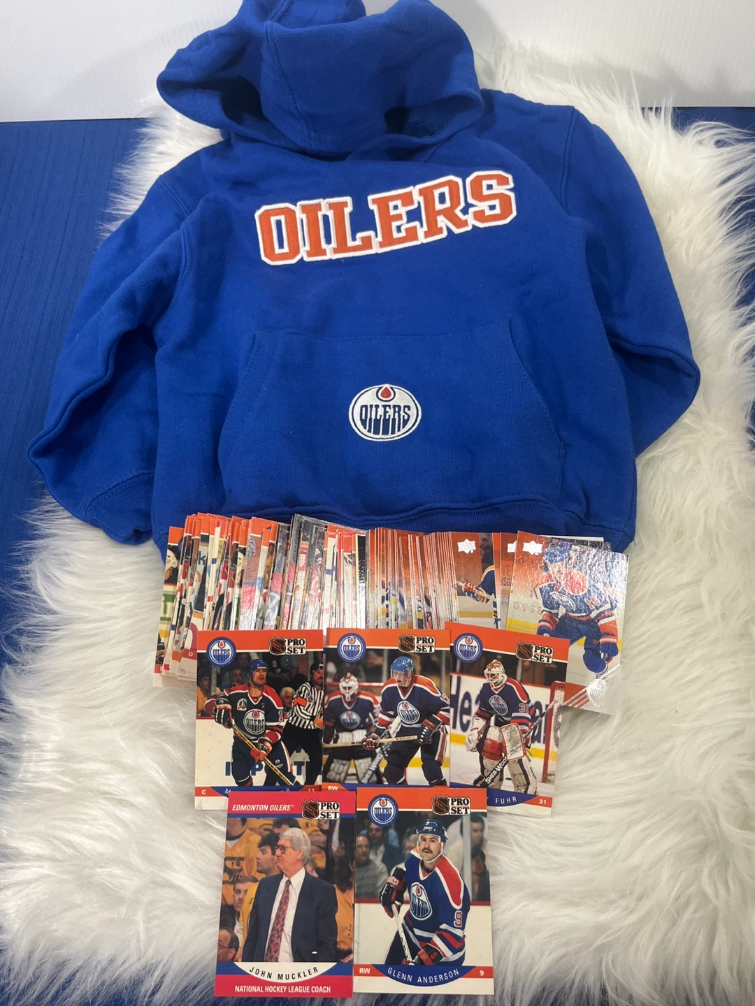 Oilers Toddler Hoodie 4T NWT + FREE Vintage Cards!