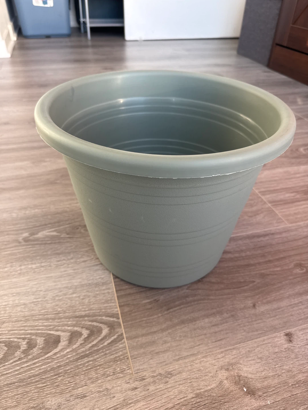 Grey Plastic Planter