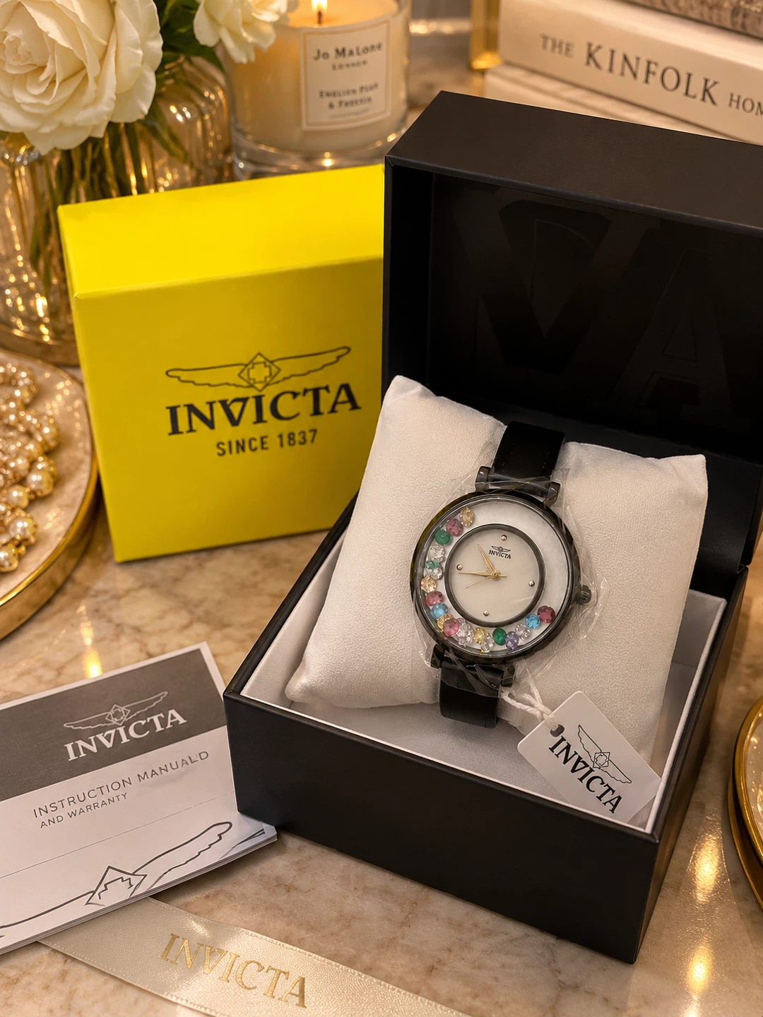 NEW Invicta Multicolor Crystal Women’s Watch – Box & Tag