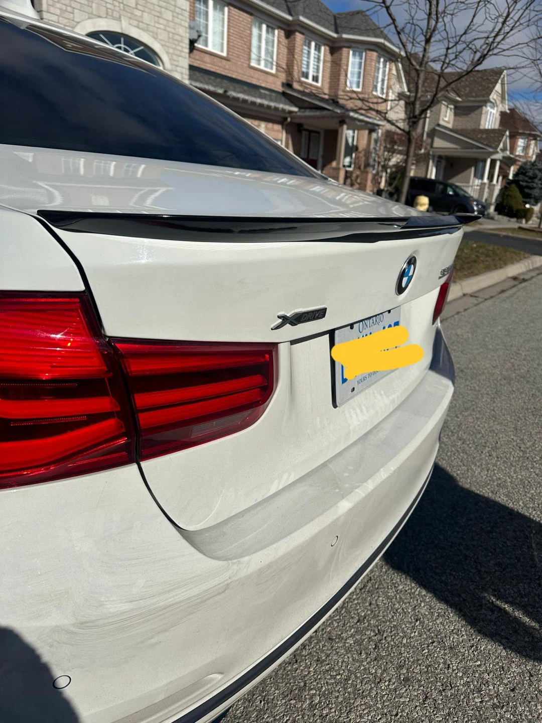 BMW 3 Series F30 Gloss Black Trunk Spoiler - photo 2