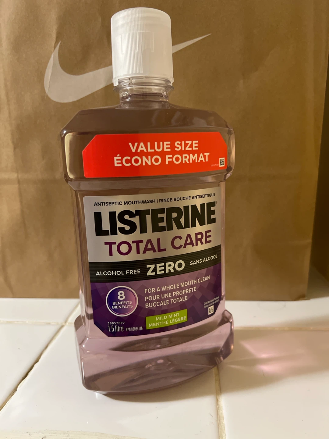 Listerine Total Care Zero Alcohol Mouthwash 1.5L