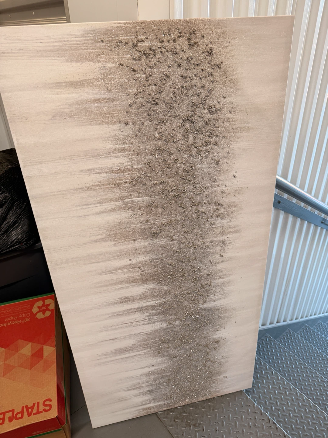 Textured Silver and Cream Wall Art - photo 2