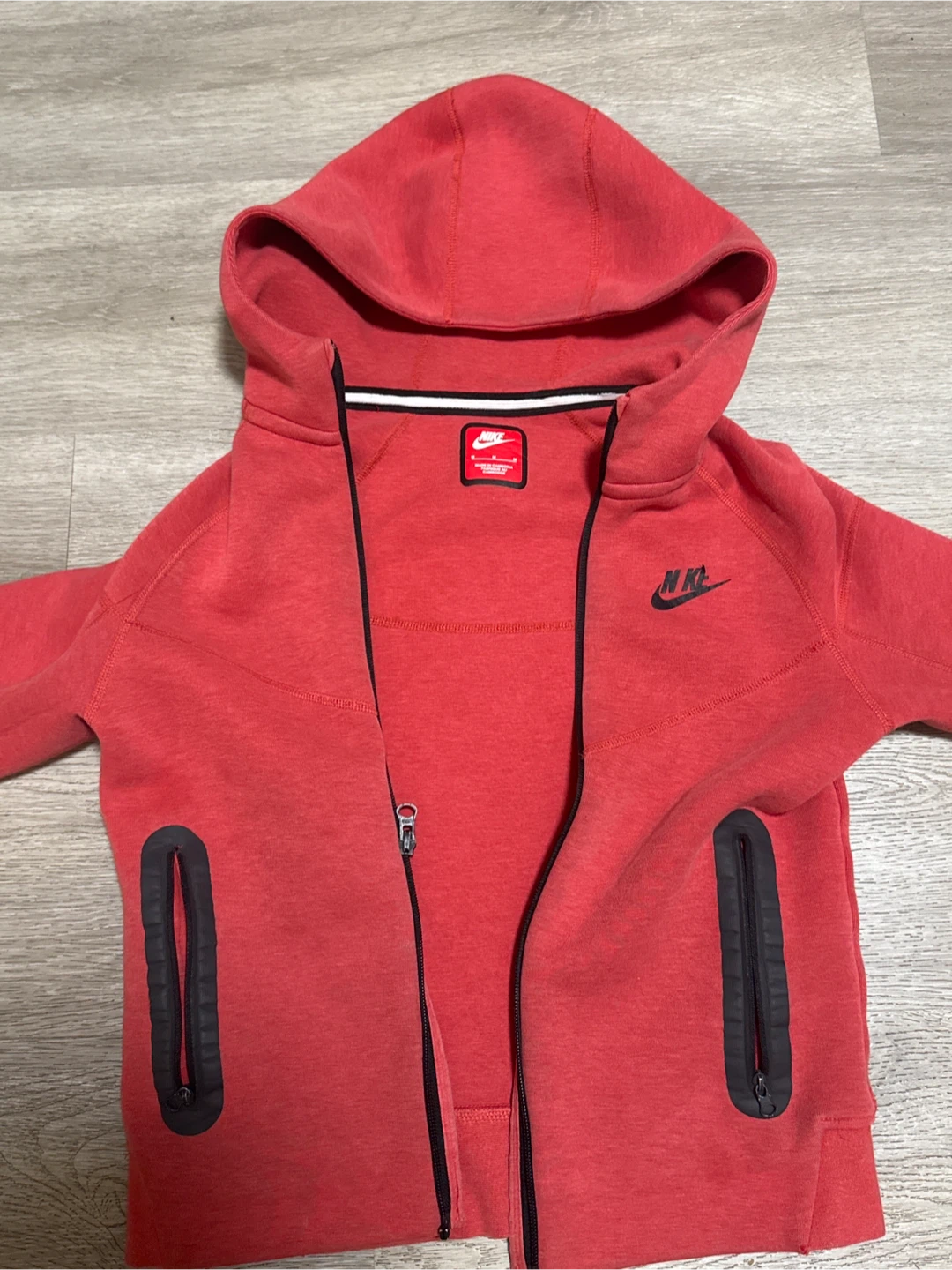 Nike Tech Fleece Full-Zip Hoodie Red