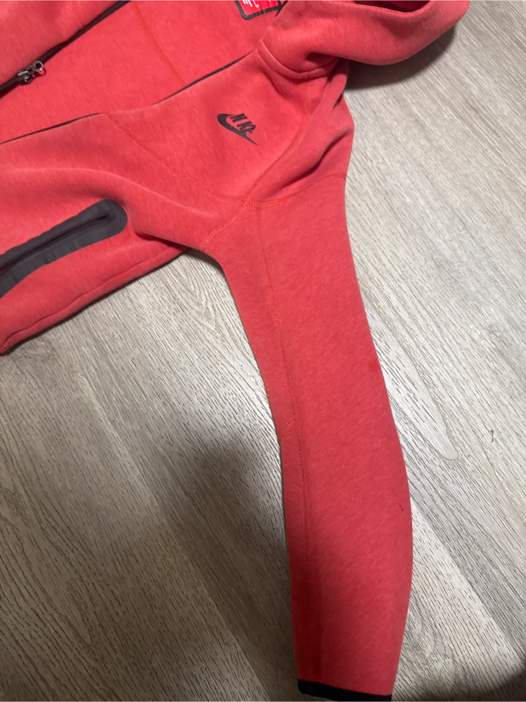 Nike Tech Fleece Full-Zip Hoodie Red - photo 3