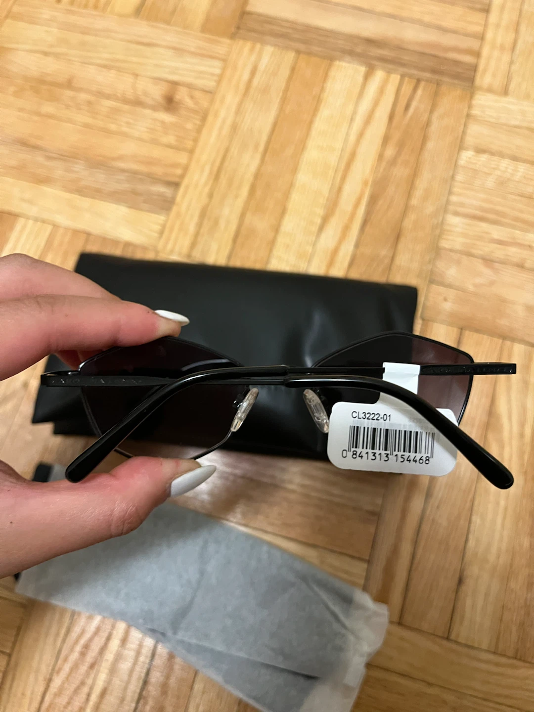 NEW Carolina Lemke Berlin Black Sunglasses + Case - photo 4