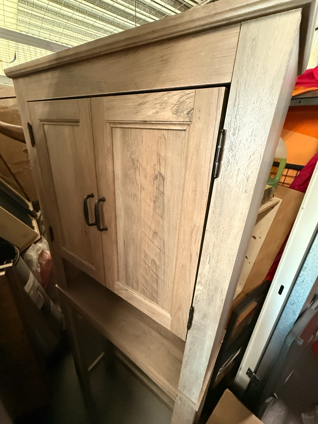 Rustic Wood Corner Cabinet - photo 3