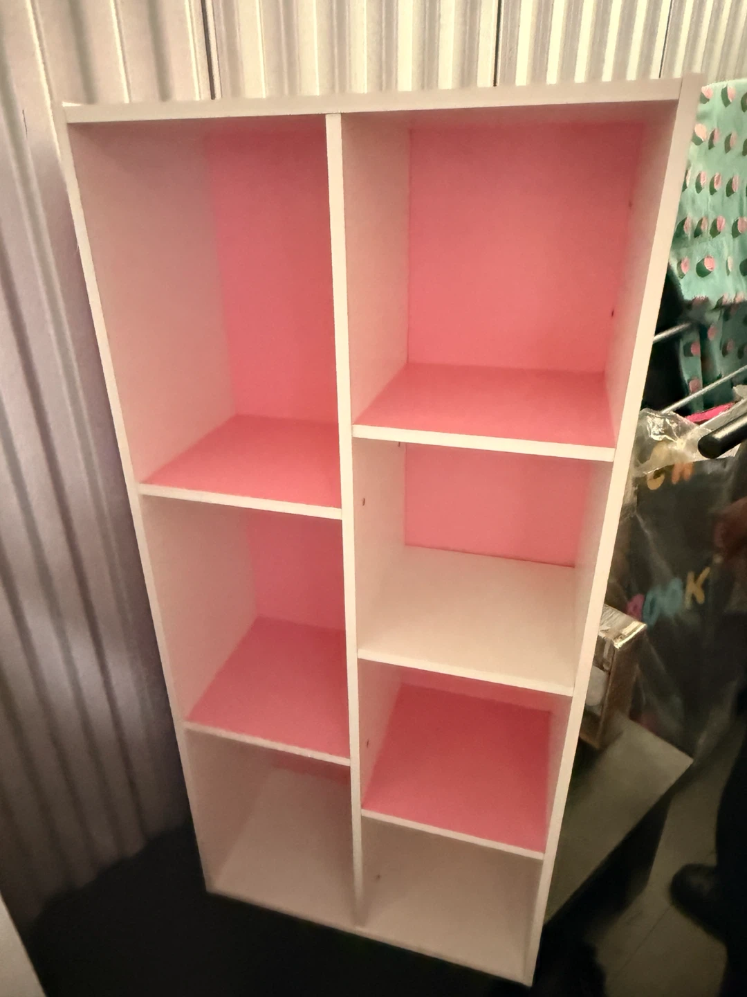 White and Pink 6-Cube Bookshelf - photo 3