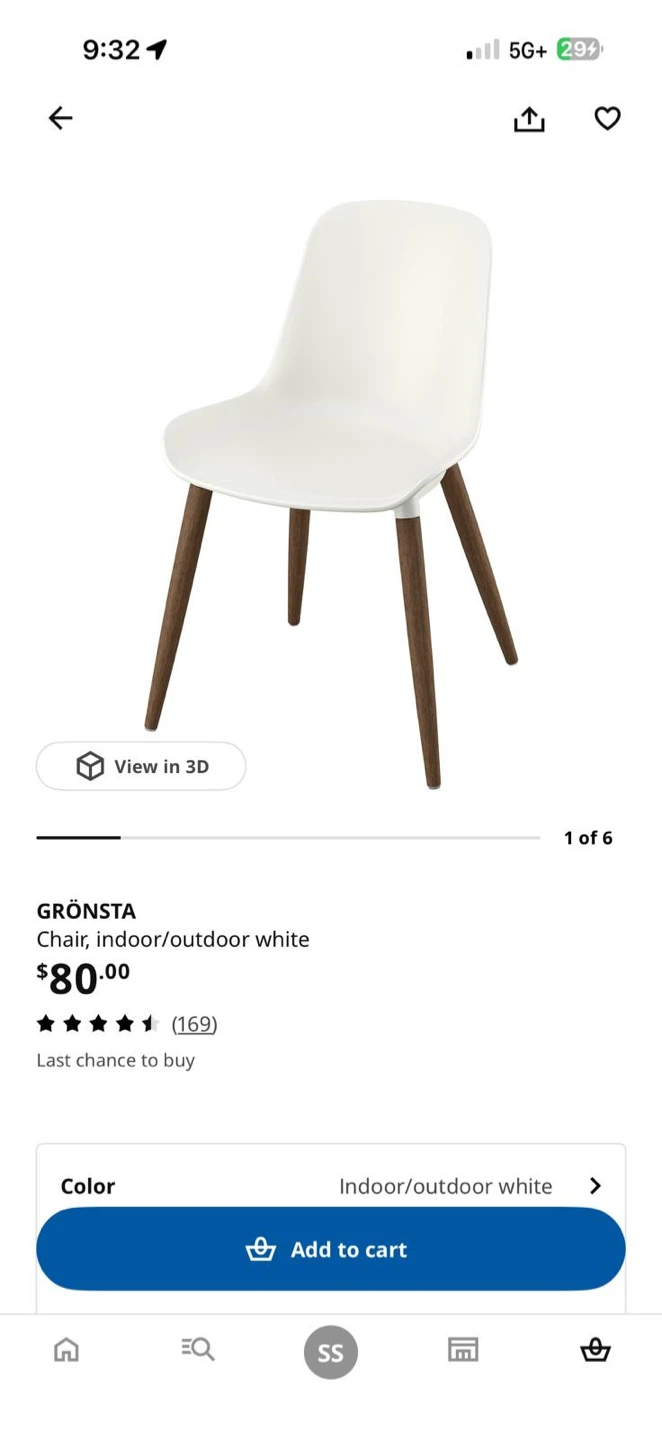 IKEA DOCKSTA table and four GRONSTA chairs - photo 3