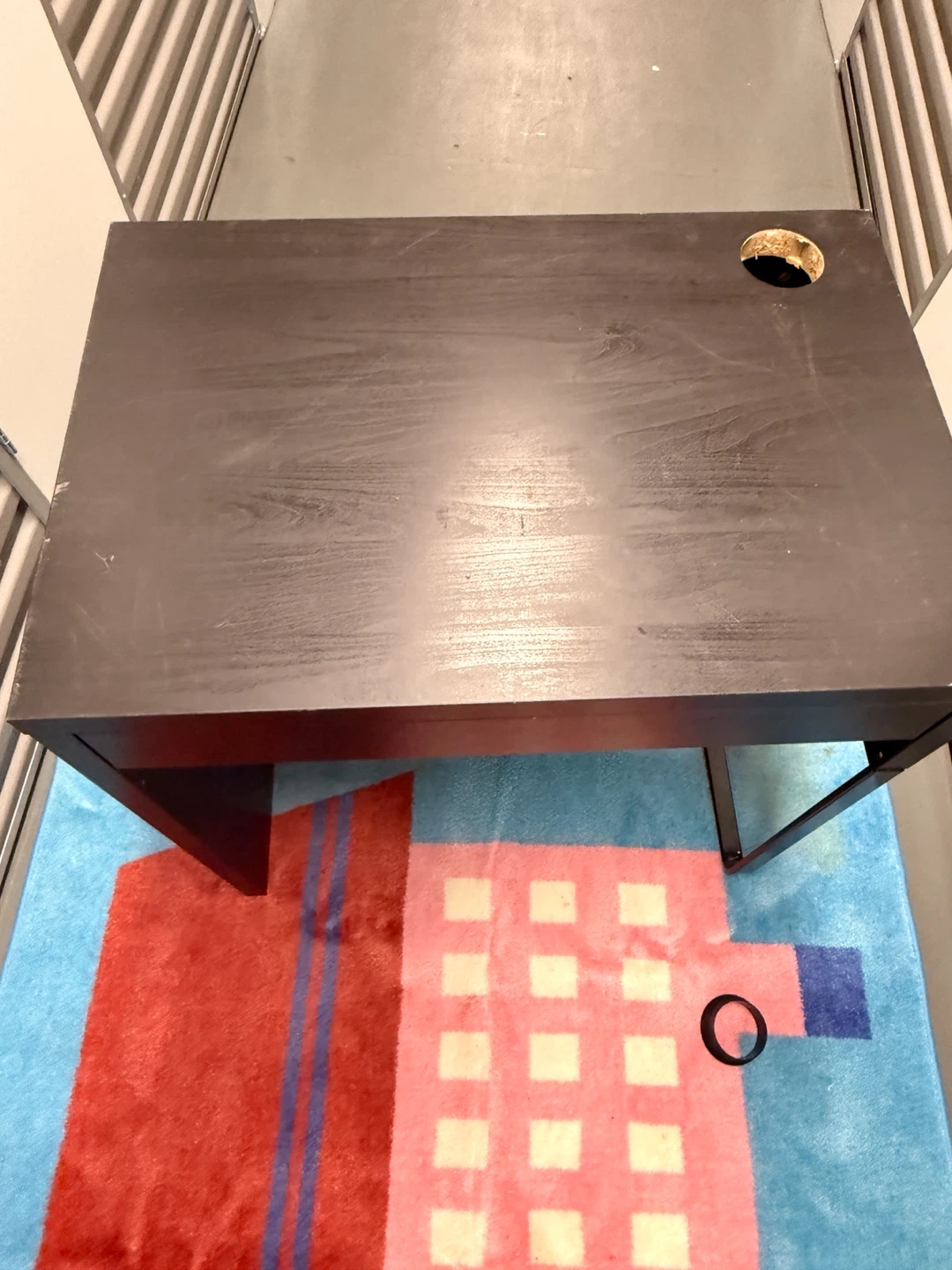 Dark Brown Wooden Desk - photo 2