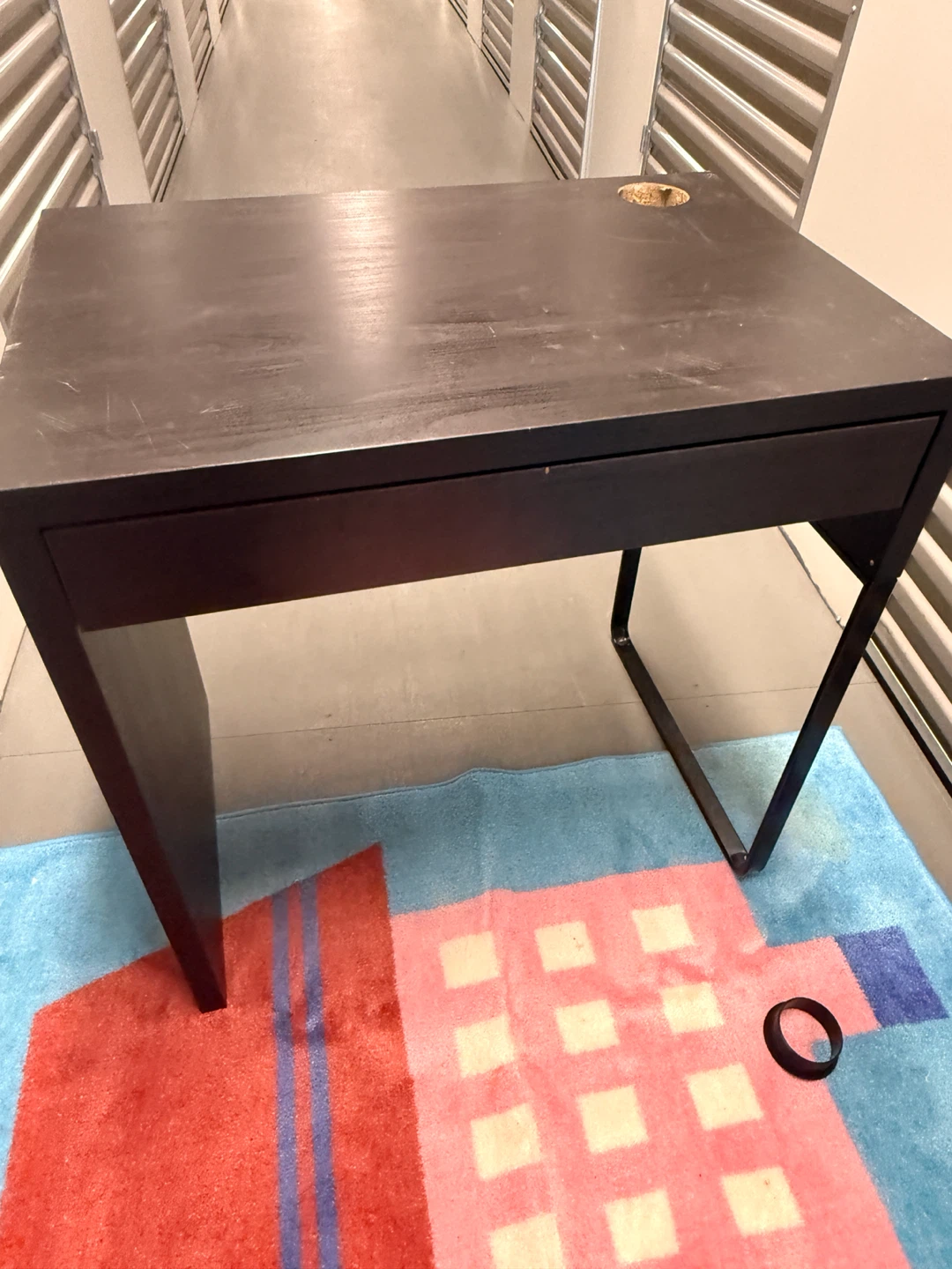Dark Brown Wooden Desk - photo 3