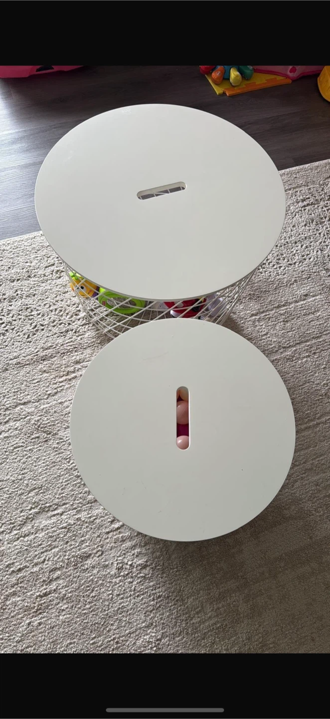 IKEA KVISTBRO White Storage Table
