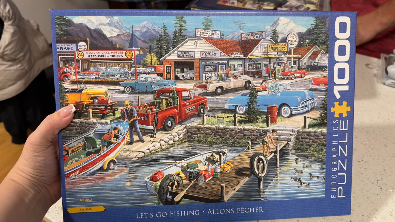 Eurographics 1000 Piece Jigsaw Puzzle - Let's Go Fishing