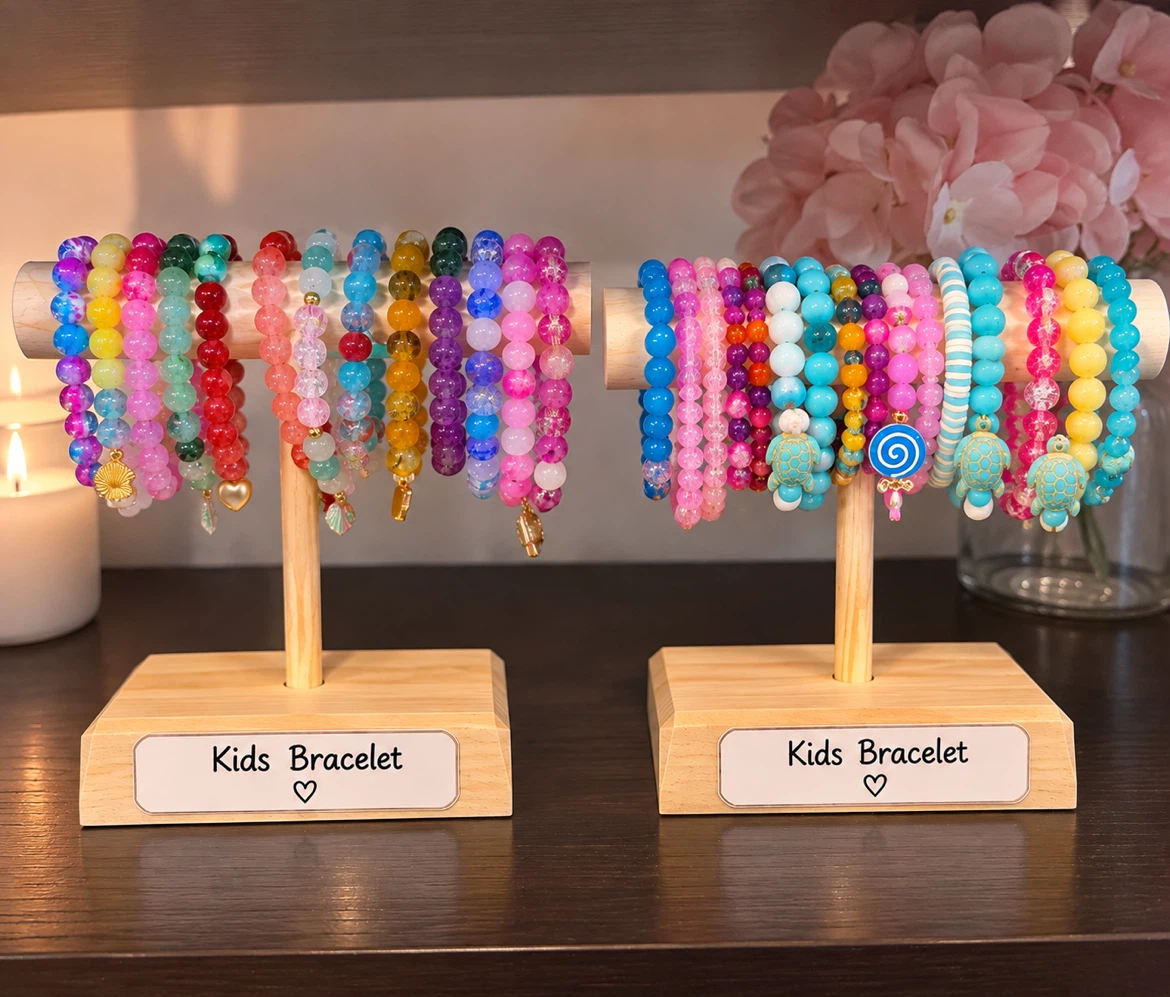 Assorted Beaded Bracelets and Keychains with pens and ID holders - photo 3