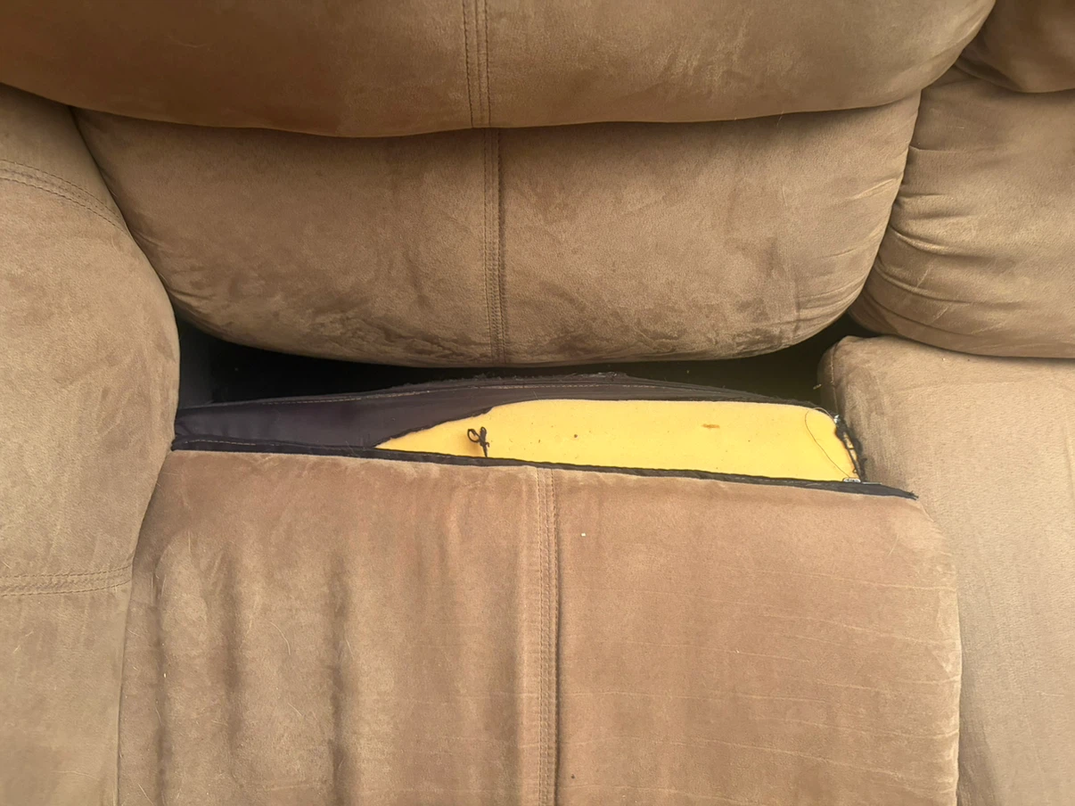 Brown 3-Seater Sofa - photo 4