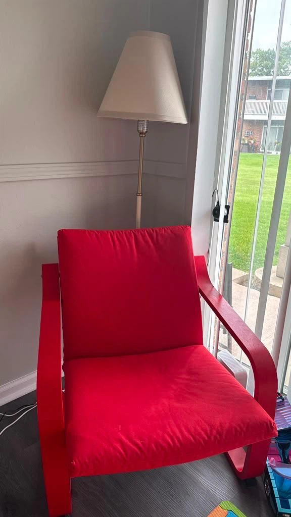IKEA Poang Armchair, Red