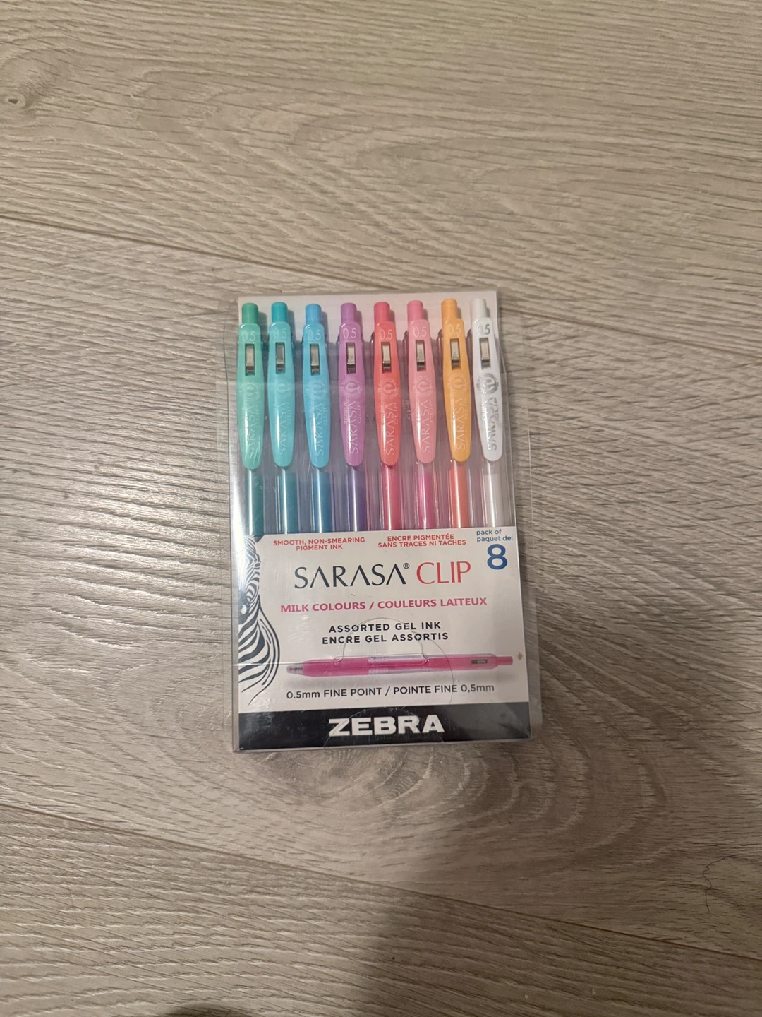 Brand New Zebra Sarasa Clip Milk Colours Gel Pen Set