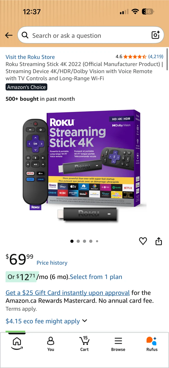 Roku Streaming Stick 4K - photo 4