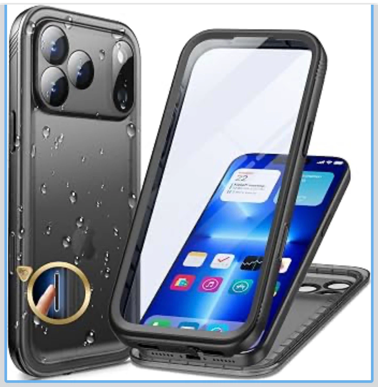 Waterproof Phone Case for iPhone 18 Pro Max/17 Pro Max