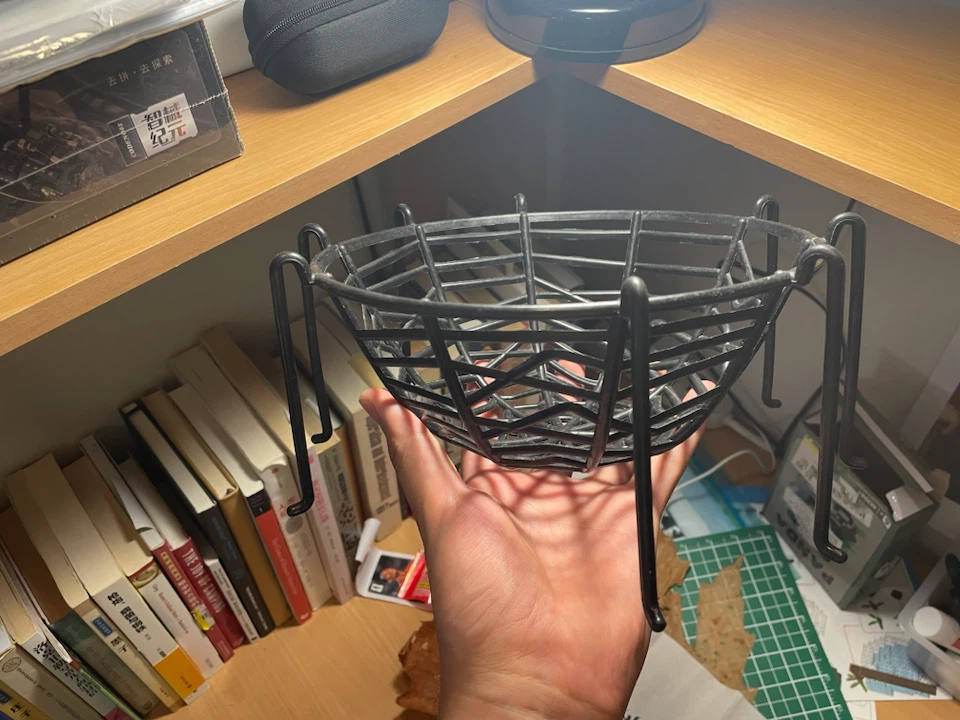 Black Spider Web Design Fruit Bowl