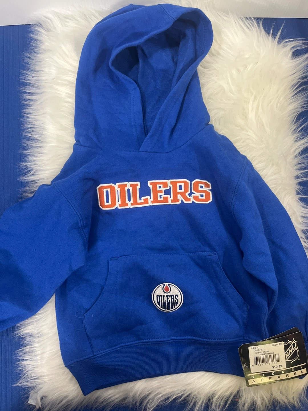 Oilers 4T Toddler Hoodie + FREE Vintage Cards - photo 2