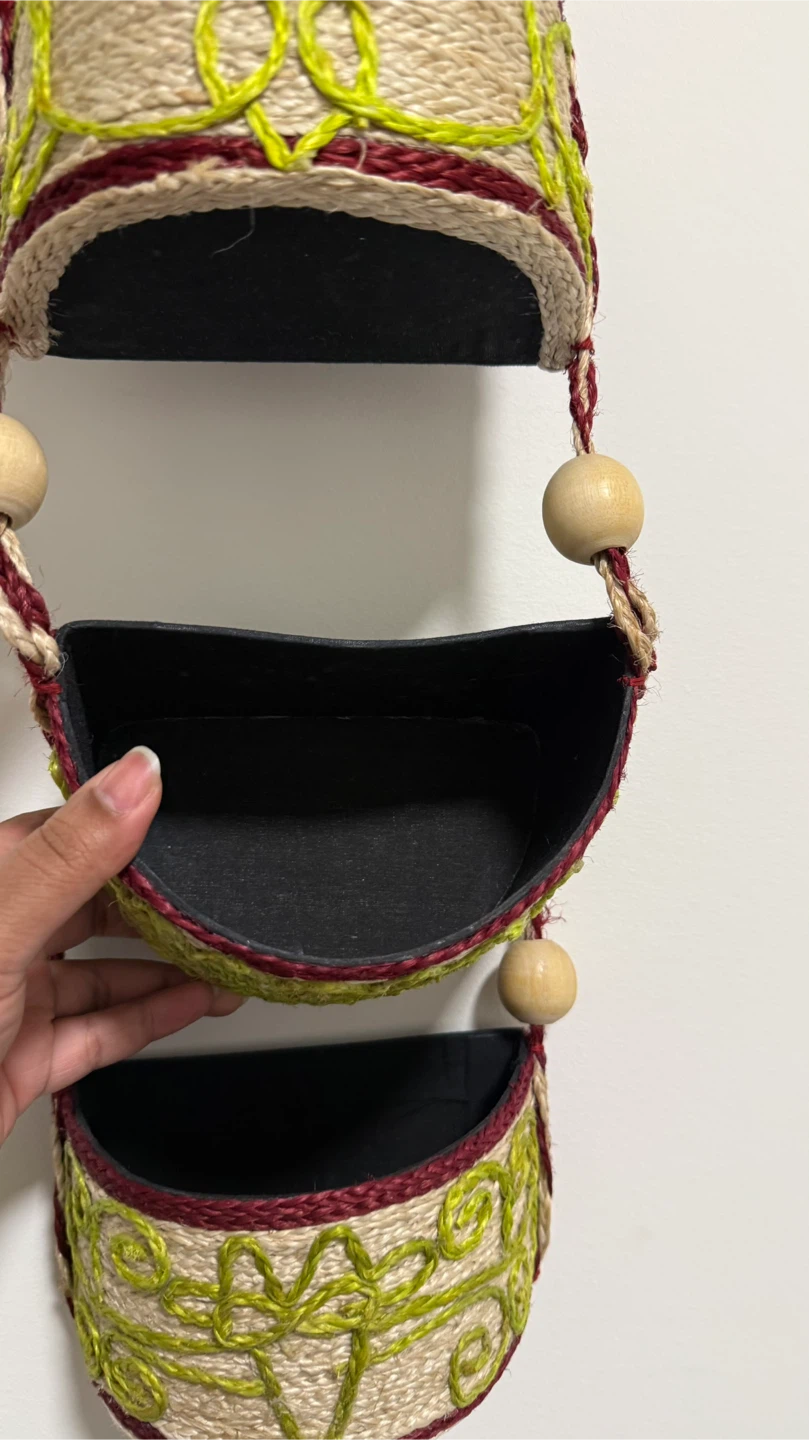 3-Tier Jute Hanging Wall Organizer - photo 3