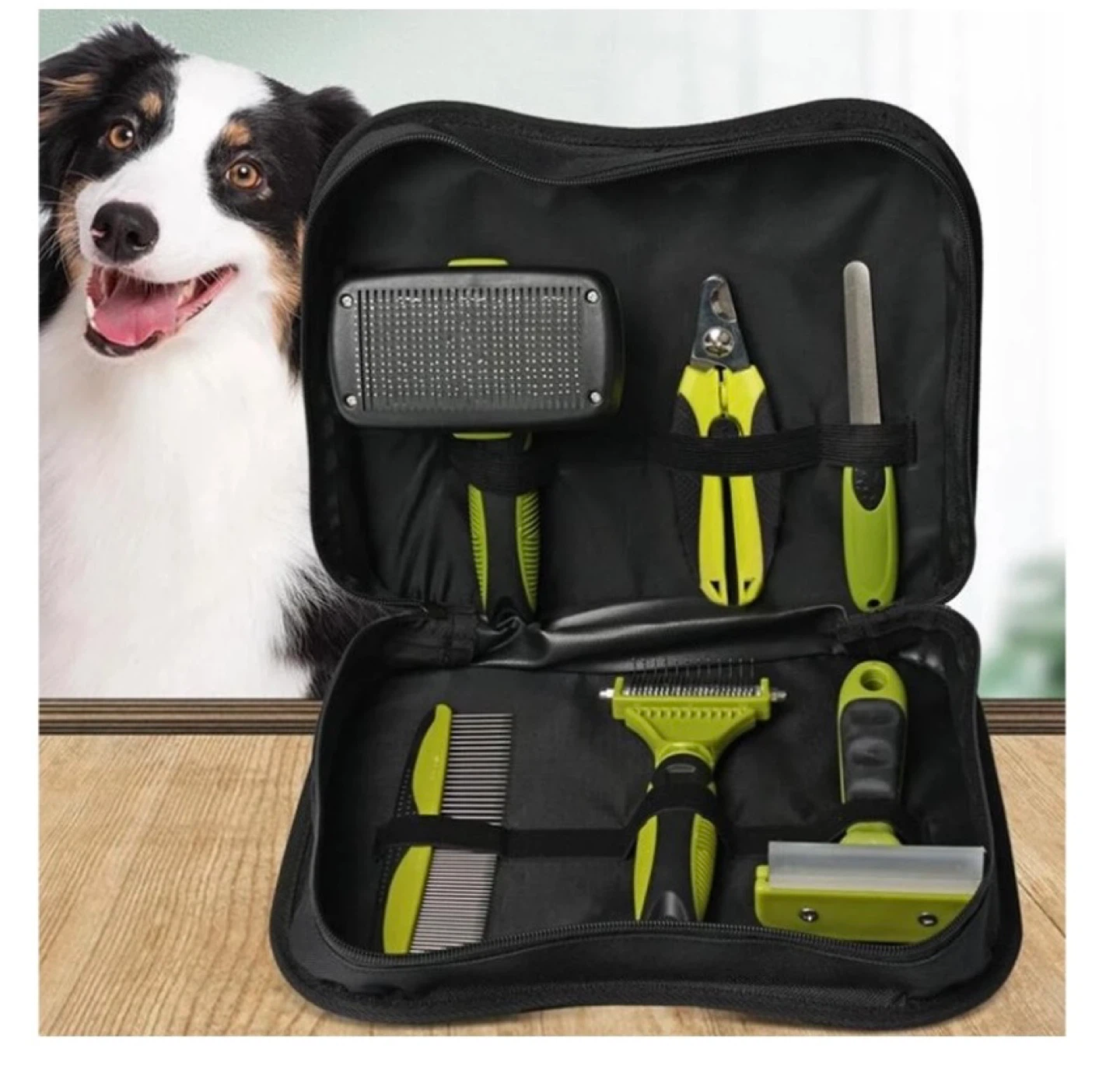 Pet Grooming Kit with 6 Tools