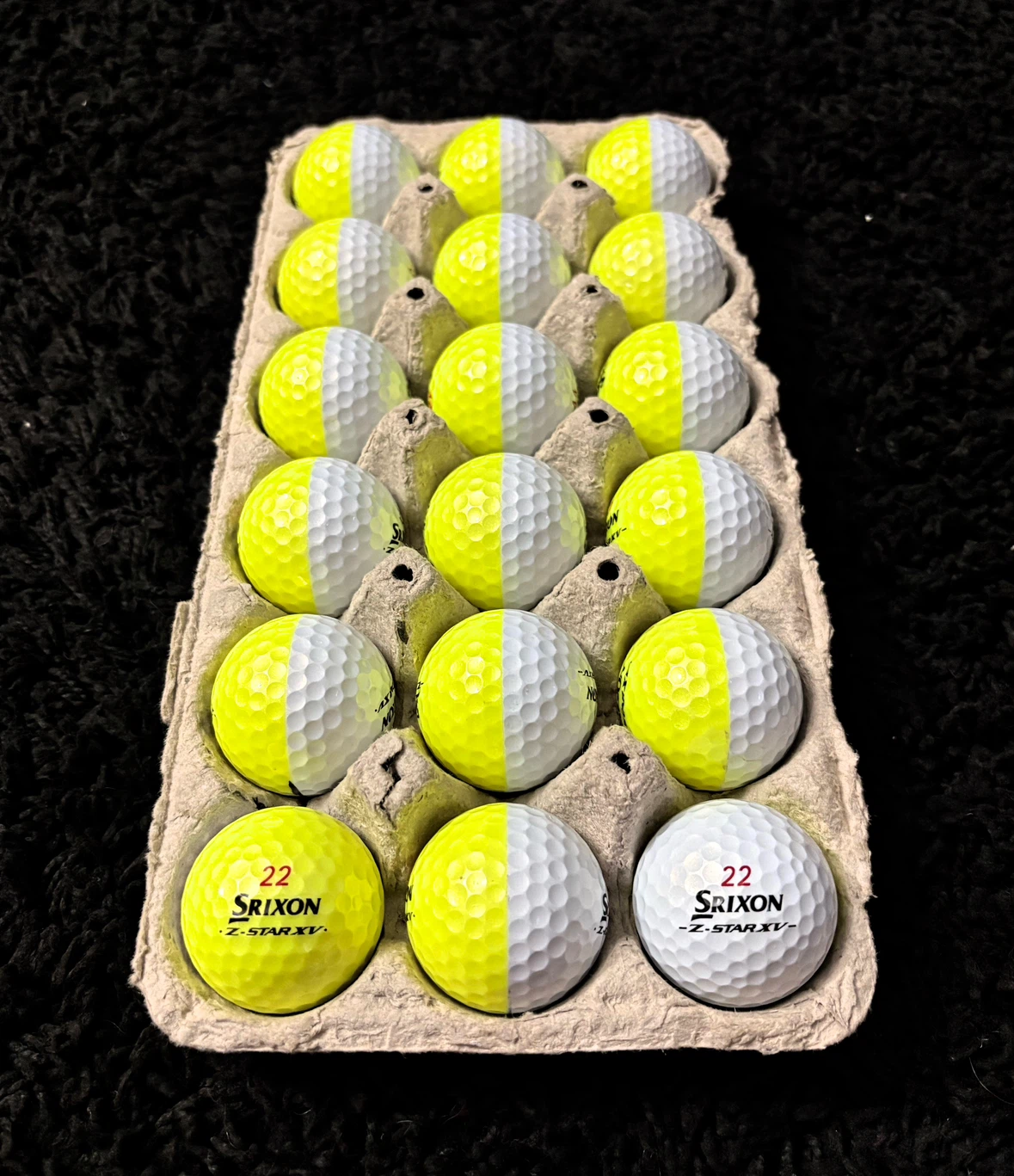 18 Srixon Z-Star XV Divide Golf Balls