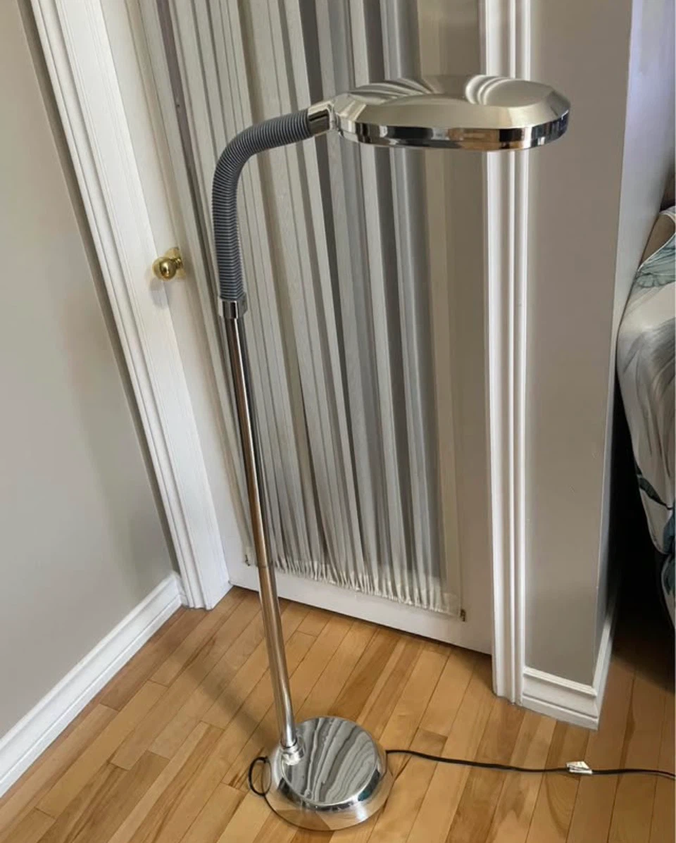 Chrome Adjustable Floor Lamp
